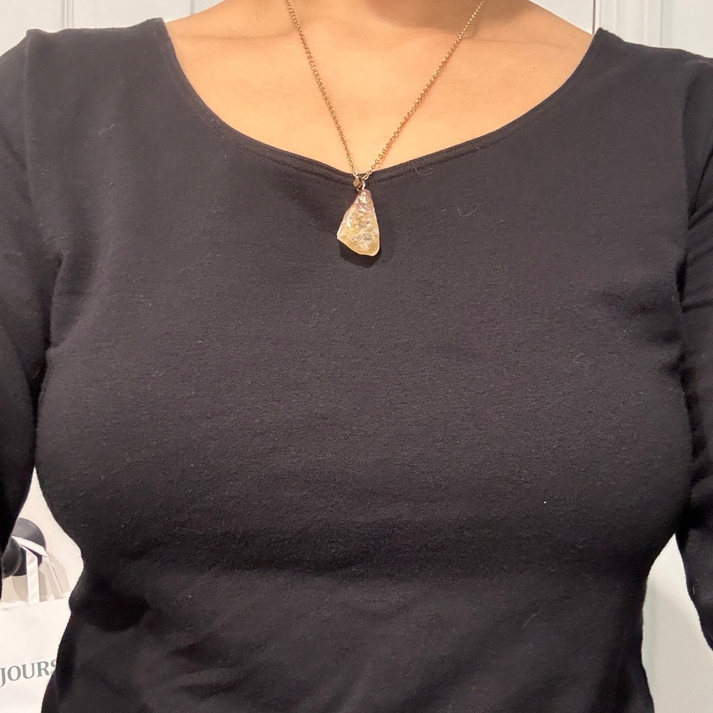 🎆3 FOR$20🎆 Gold Topaz Pendant Necklace